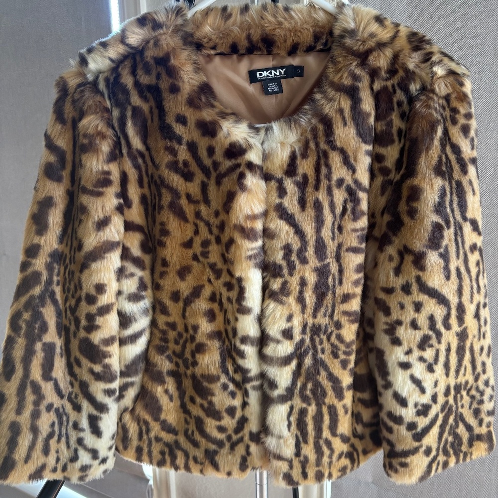 Cute DKNY Faux Fur jacket